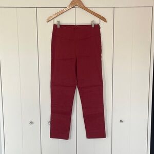 Sarah Pacini Red Ankle Pants